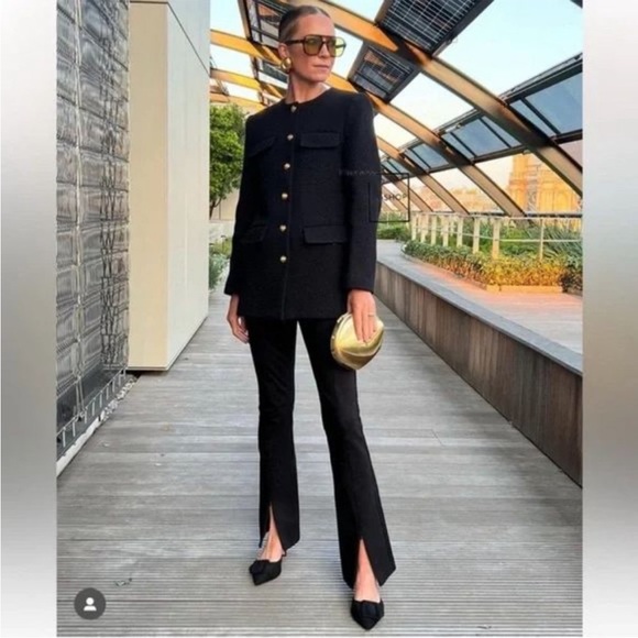 ZARA GOLD metallic BOX BAG - Picture 5 of 8